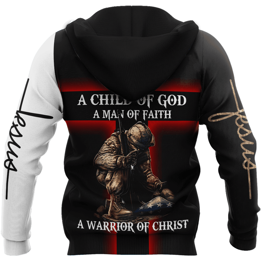 Jesus Christ Veteran Printed Hoodie, T-Shirt for Men and Women