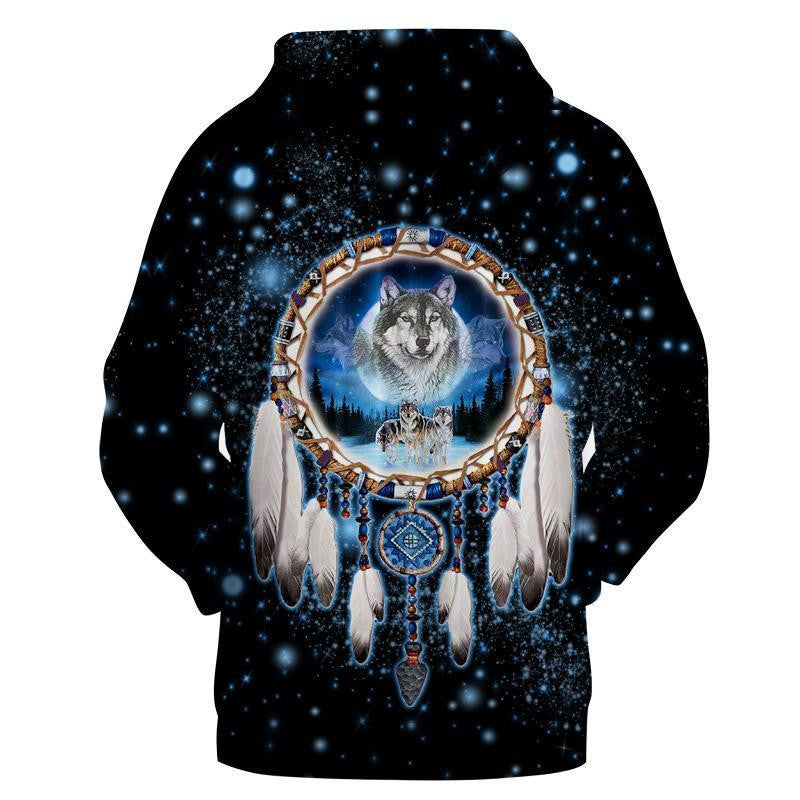 Premium Wolf Native American Galaxy Unisex Shirts