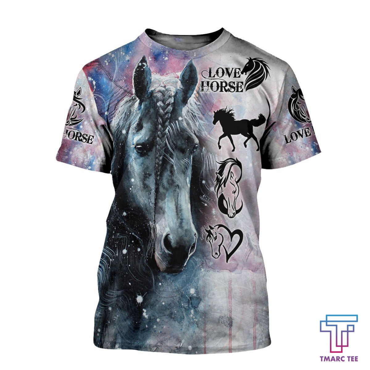 Love Beautiful Winter Horse Art Shirt Hoodie For Men And Women MP