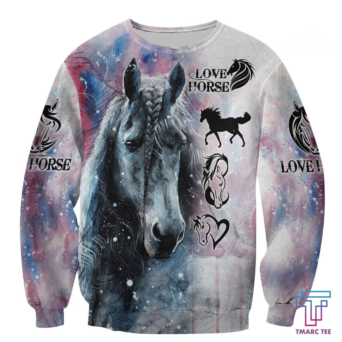 Love Beautiful Winter Horse Art Shirt Hoodie For Men And Women MP