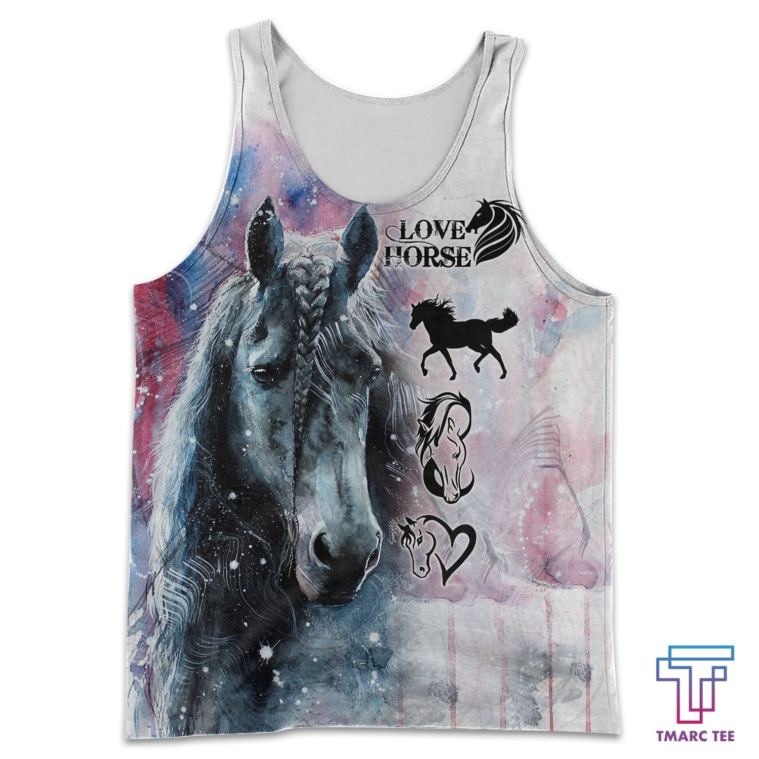 Love Beautiful Winter Horse Art Shirt Hoodie For Men And Women MP