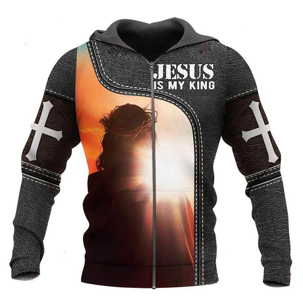 Premium Unisex Hoodie Easter Day Christian Jesus Is My King