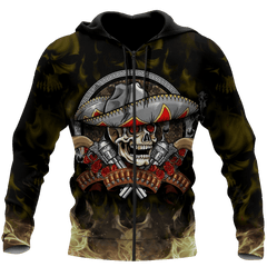 All Over Printe Beautiful Mexico Day Of The Dead Hoodie