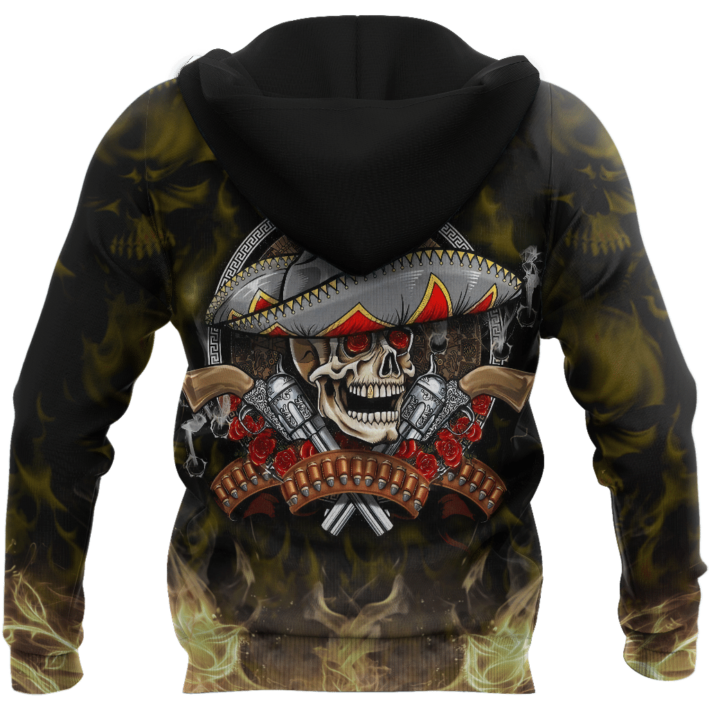 All Over Printe Beautiful Mexico Day Of The Dead Hoodie