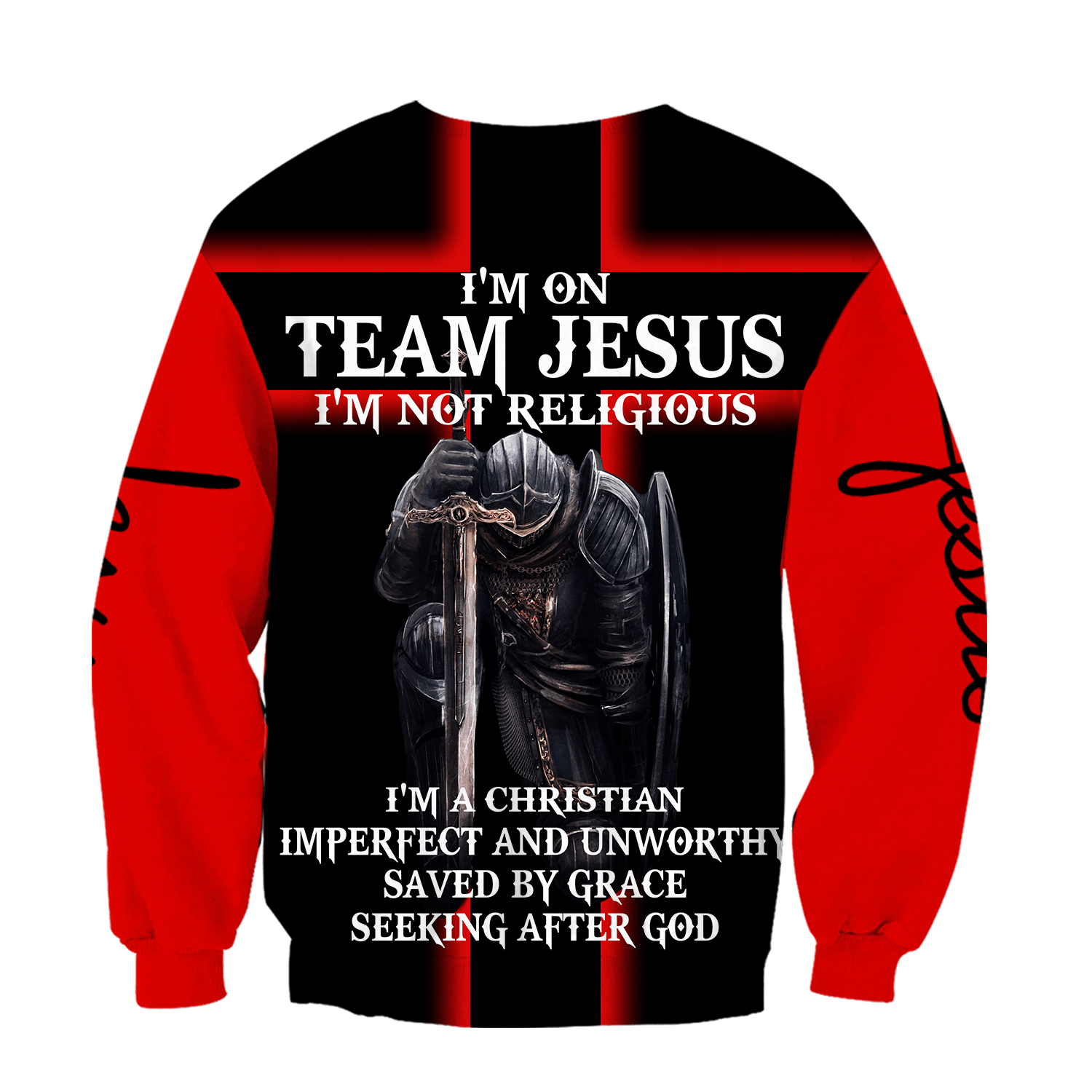 Jesus Christ Im on team Jesus Printed Hoodie, T-Shirt for Men and Women