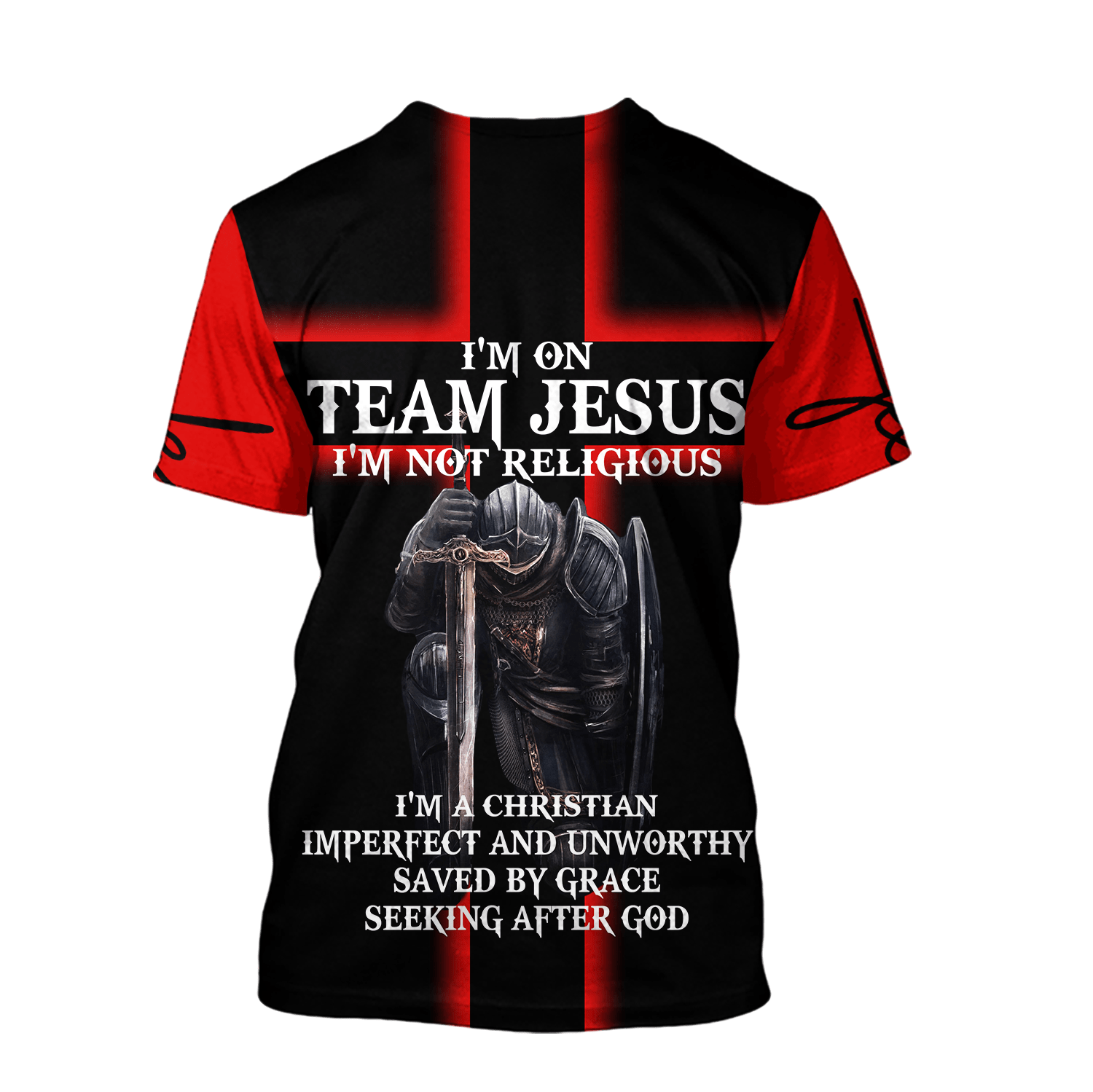 Jesus Christ Im on team Jesus Printed Hoodie, T-Shirt for Men and Women