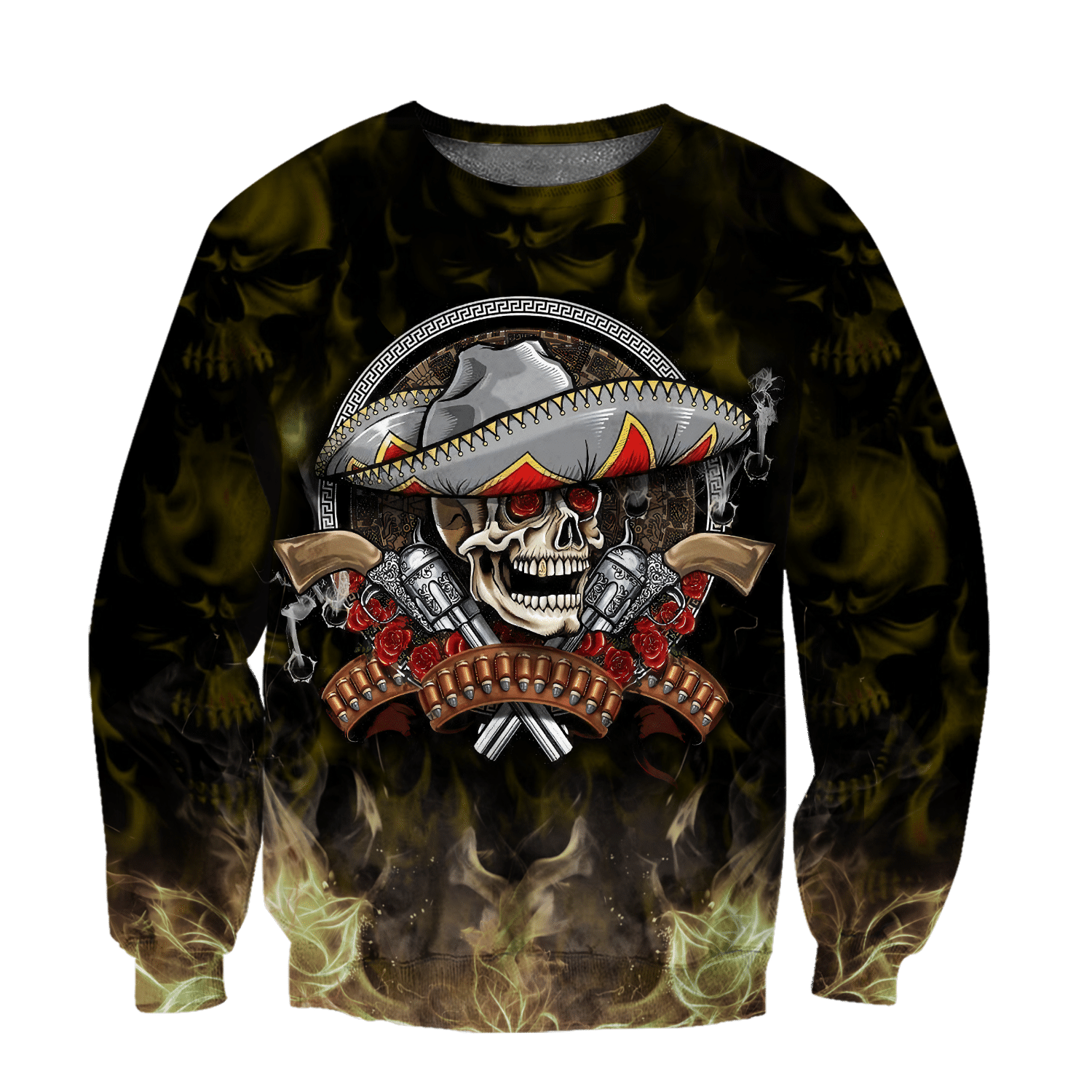 All Over Printe Beautiful Mexico Day Of The Dead Hoodie