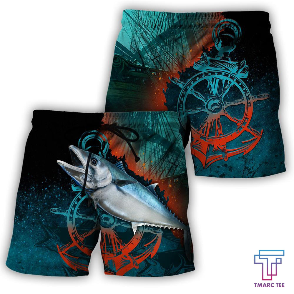 Ocean Fishing on the helm D all over shirts for men and women