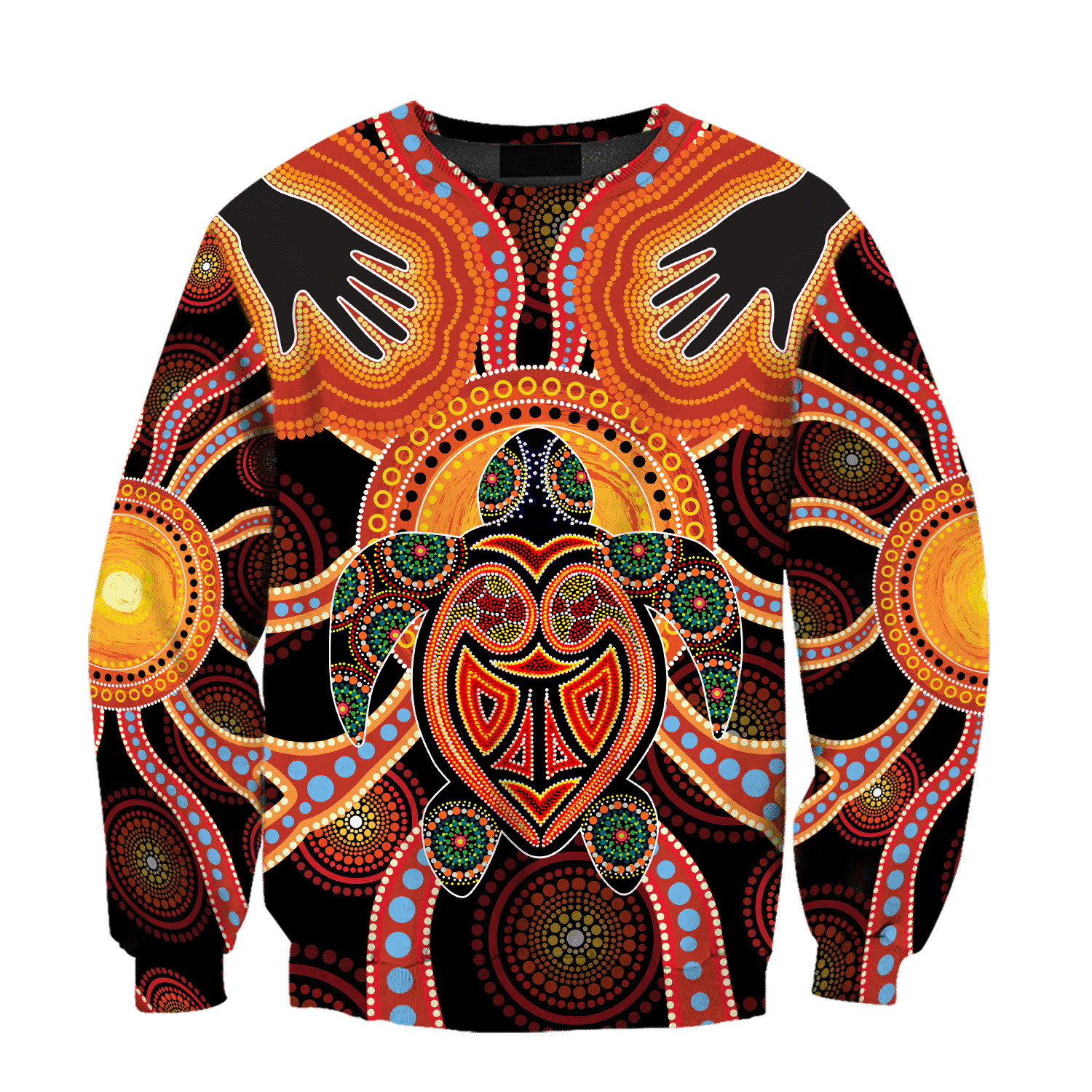 Aboriginal Turtle Touch the Sun shirts for men and women