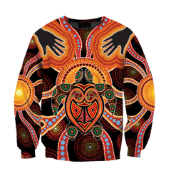 Aboriginal Turtle Touch the Sun shirts for men and women