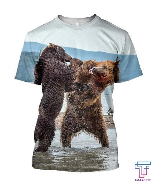 Battle of the bears 3D all over printer shirts for man and women JJ PL