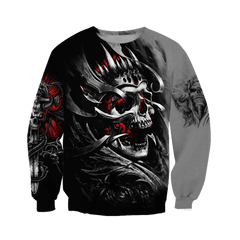 Amazing Skull All Over Printed Hoodie For Men And Women MEI