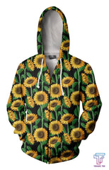 D All Over Printing Sunflowers Shirt