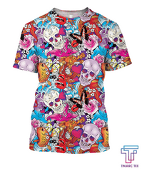 All Over Print Paisley Pattern Skull