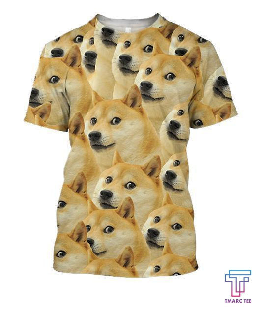 D All Over Printing El Dog Shirts