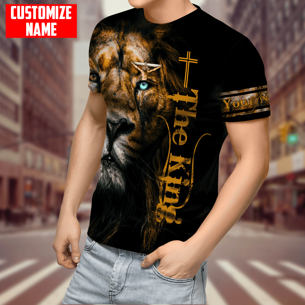 Personalized Name Jesus Lion Unisex Shirts