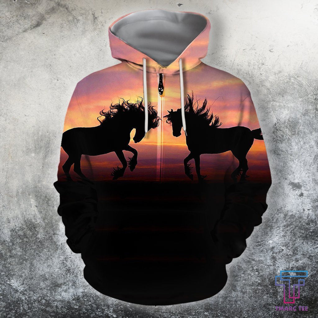 All Over Print Horse Silhouette Sunset