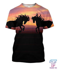 All Over Print Horse Silhouette Sunset