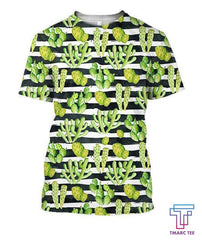 All Over Printing Beautiful Green Cacti Shirt