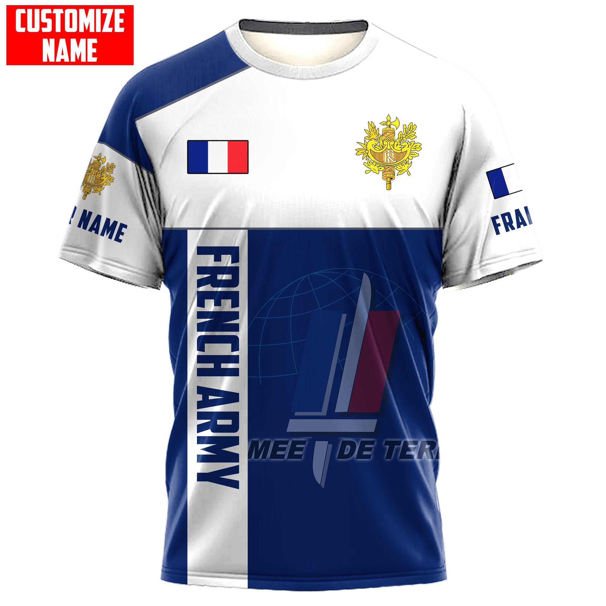 Personalized France Army Shirts