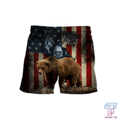 Bear hunter camo D all over printed shirts for men and women Pi PL