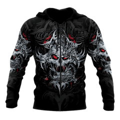 Amazing Skull All Over Printed Hoodie For Men And Women MEI