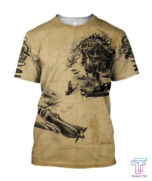 Aviator fly high brave and safe all over printed shirts for men and women Proud Military