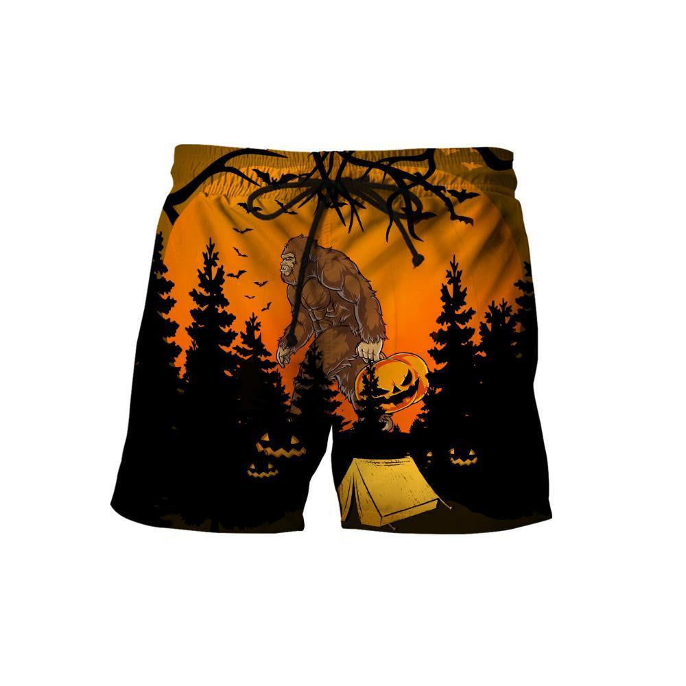 Beautiful All Over Printed Halloween Camping Big Foot Hoodie DQB-MEI