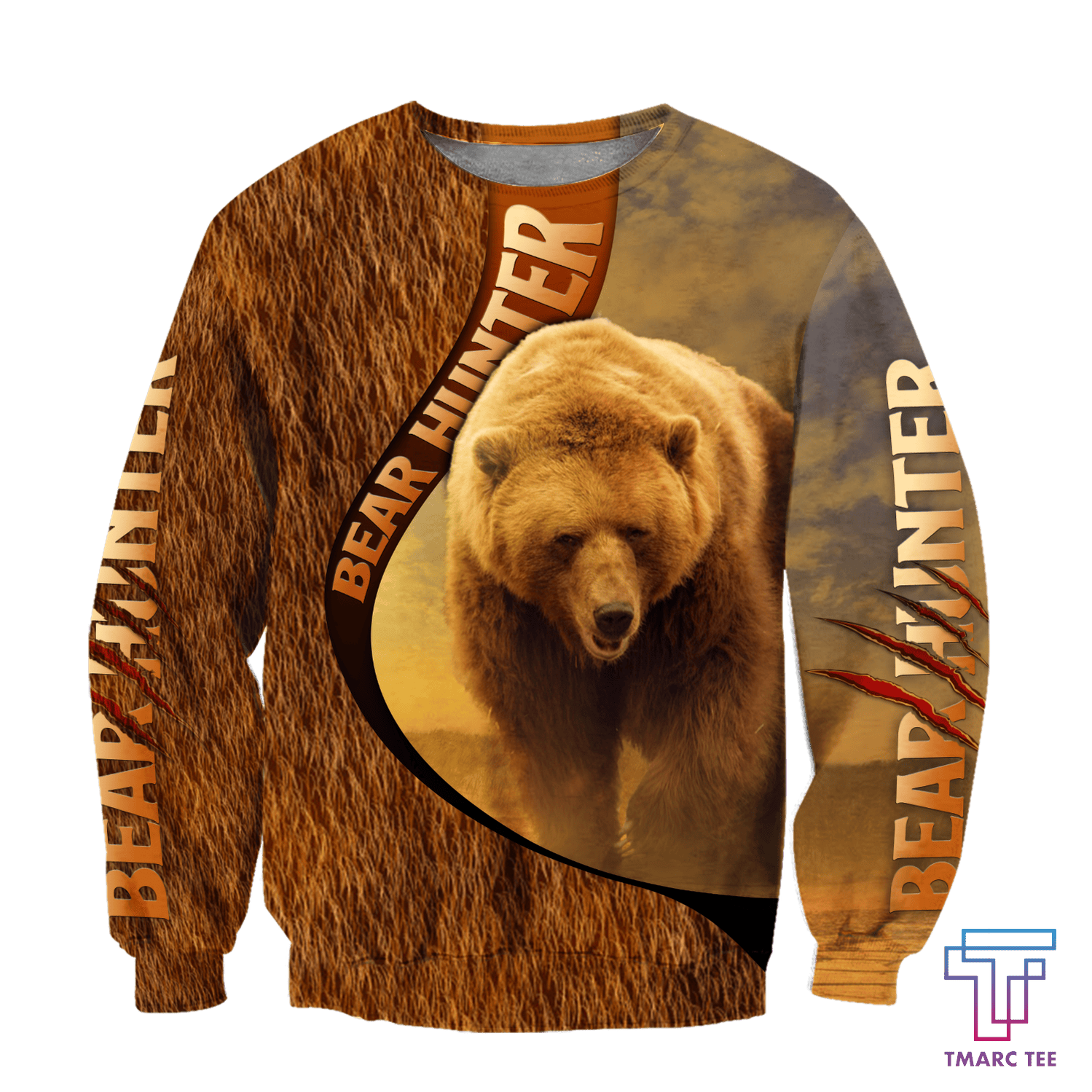 Bears hunter camo D all over printer shirts for man and women Pi PL