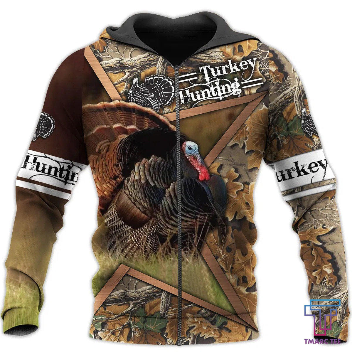 Camo Turkey Hunting Hoodie T-Shirt Sweatshirt for Men and Women NM