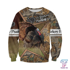 Camo Turkey Hunting Hoodie T-Shirt Sweatshirt for Men and Women NM