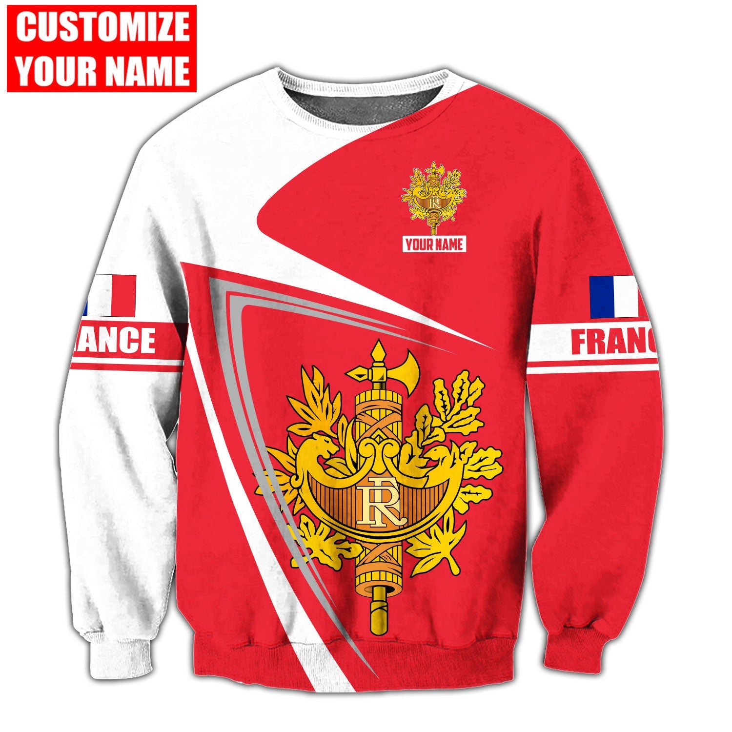 Personalized France Republic Coat Of Arms Shirts