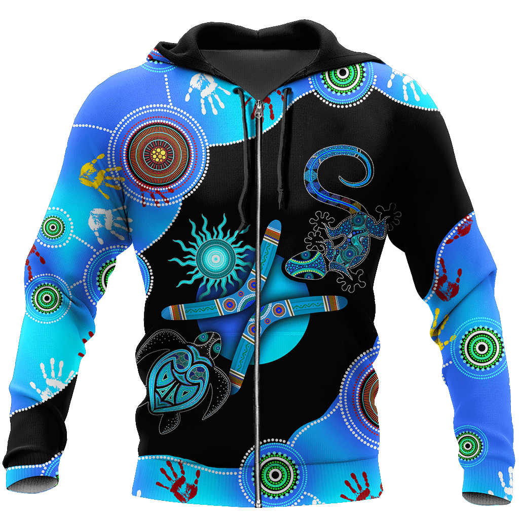 Aboriginal Naidoc Week Blue Turtle Lizard shirts