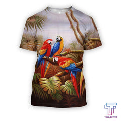 All Over Printed Parrots Shirts H