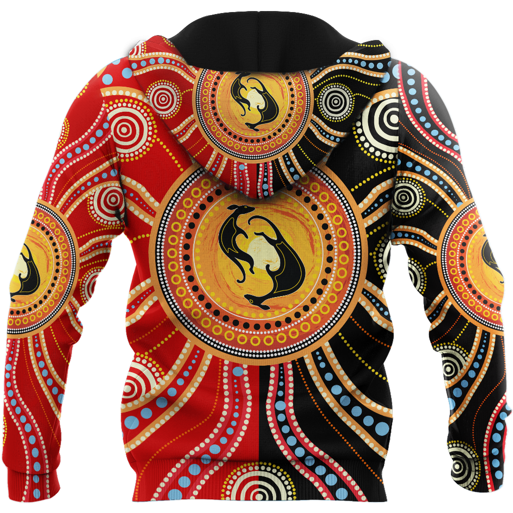 Aboriginal Kangaroo Australia Indigenous Painting Art shirts for men and women