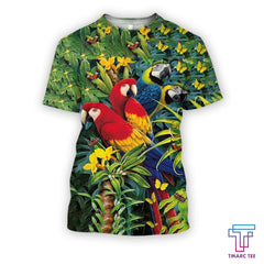 All Over Printed Parrots Shirts HB