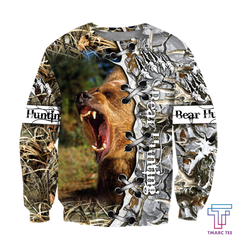 BEAR HUNTING CAMO D ALL OVER PRINTED SHIRTS FOR MEN AND WOMEN Pi PL