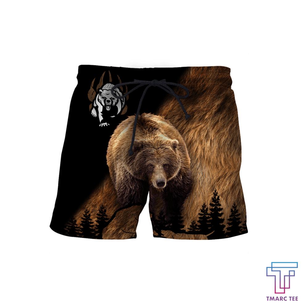 BEAR HUNTING CAMO 3D ALL OVER PRINTED SHIRTS FOR MEN AND WOMEN Pi PL