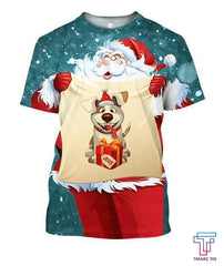 All Over Printed Santa Ugly Christmas and Shorts