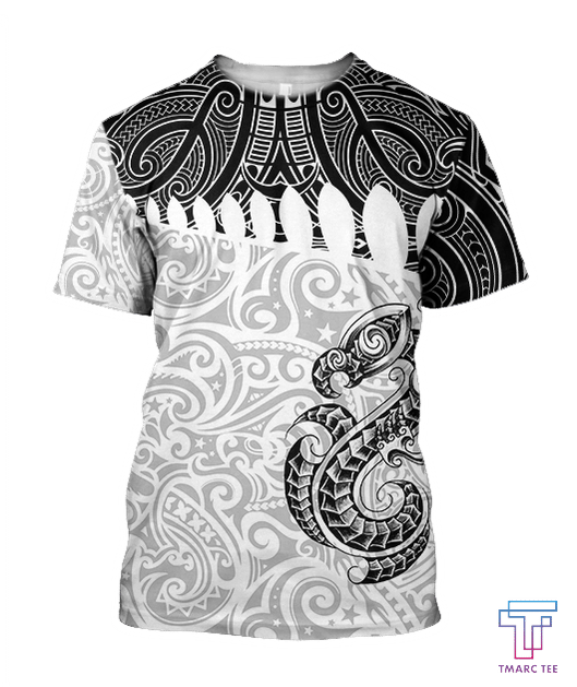 Aotearoa Maori manaia d all over printed shirt and short for man and women JJ PL