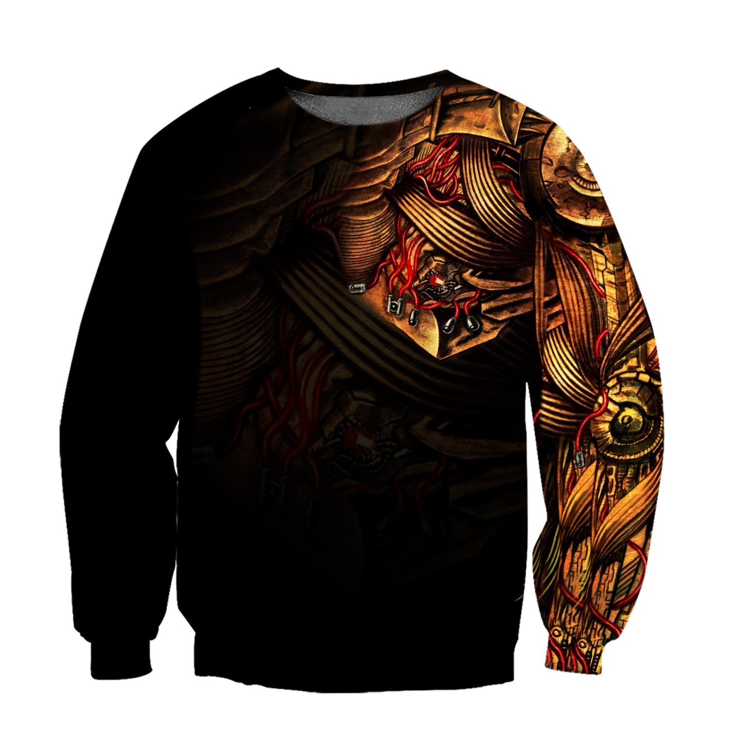 All Over Printed Steampunk Mechanic Tattoo Hoodie For Men and Women TN