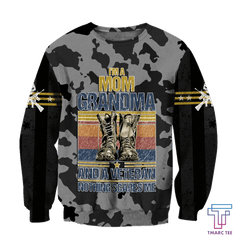 I'm a Mom Grandma and a veteran d all over printed shirts for men and women Proud Military