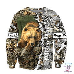 BEAR HUNTING CAMO D ALL OVER PRINTED SHIRTS FOR MEN AND WOMEN Pi PL