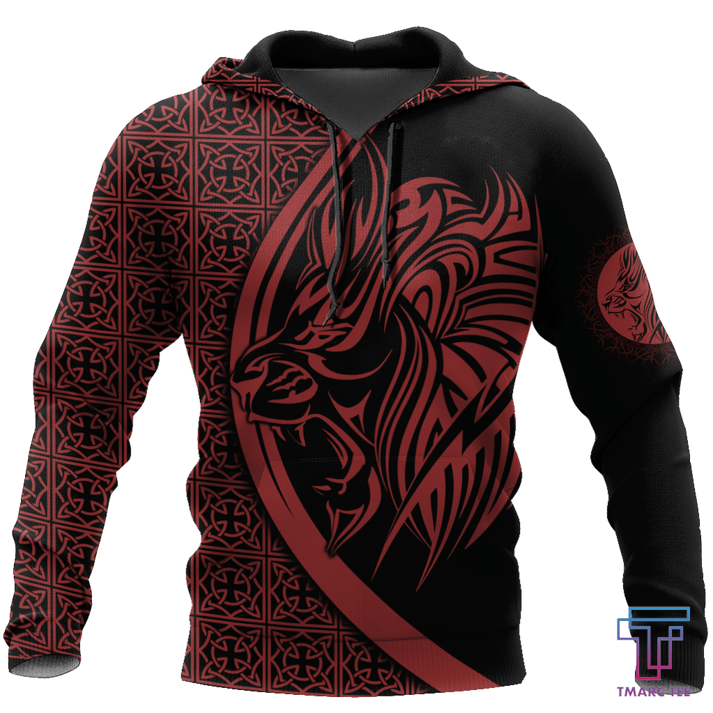 Lion Tattoo Hoodie T Shirt For Men and Women HAC-NM