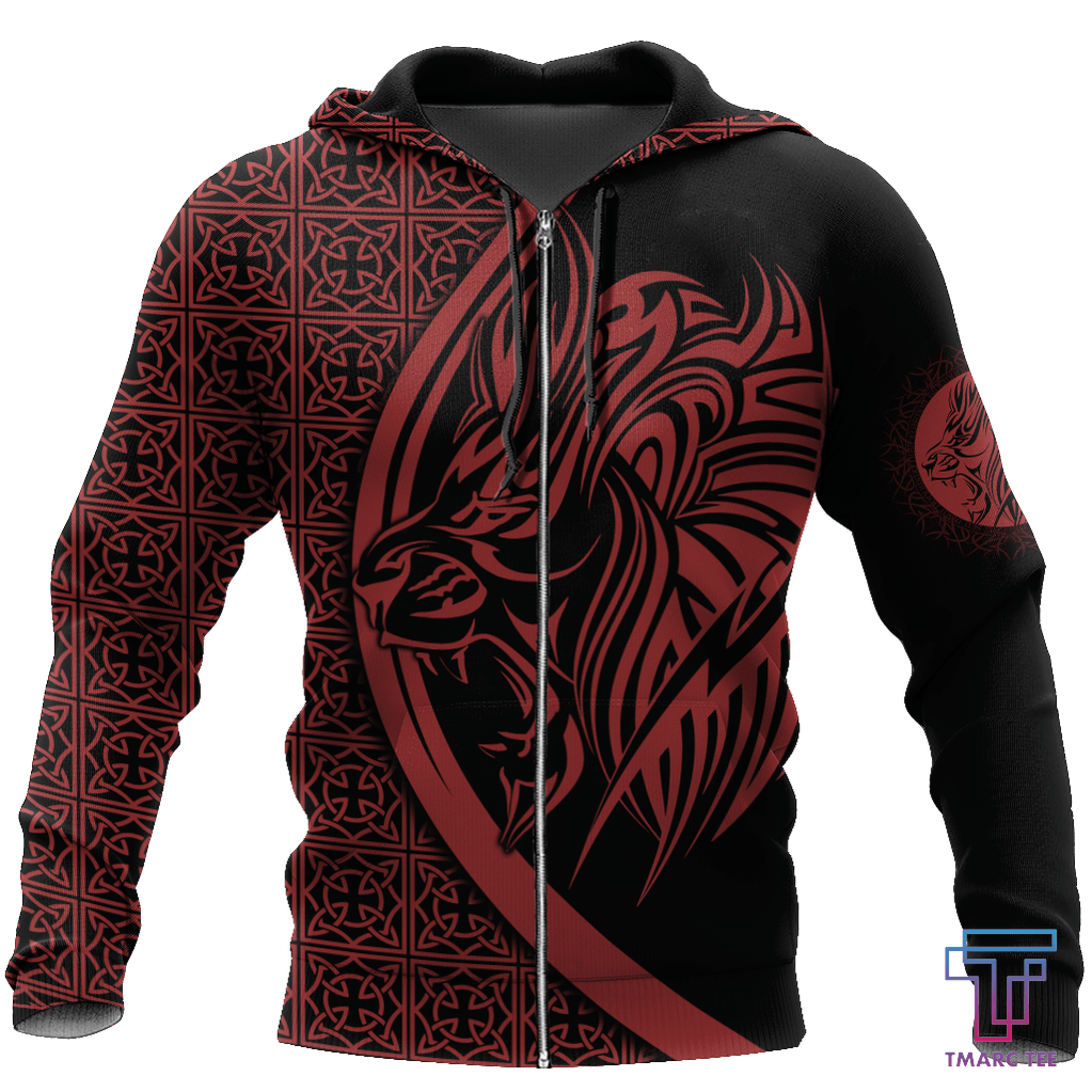 Lion Tattoo Hoodie T Shirt For Men and Women HAC-NM