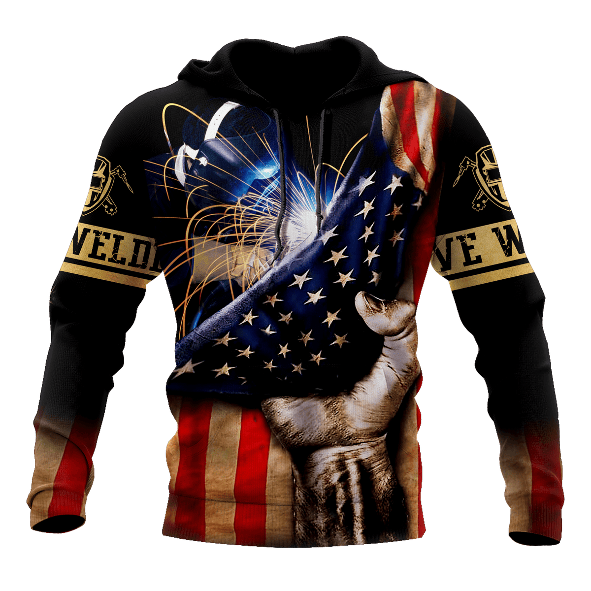 America Flag Welder Man Unisex Shirts