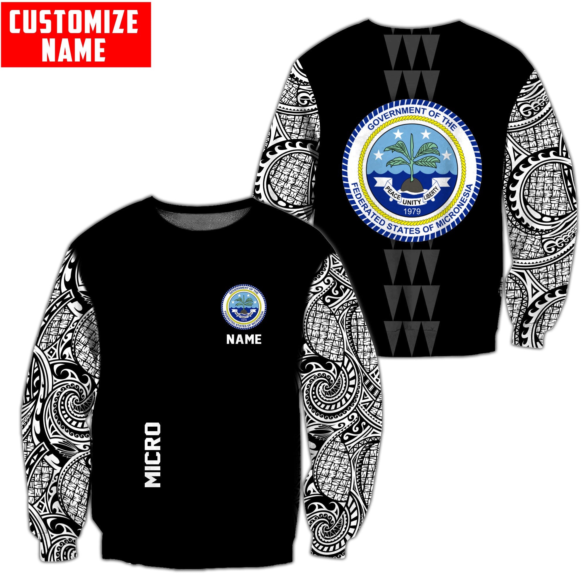 Amazing Polynesian Micro Unisex Shirts