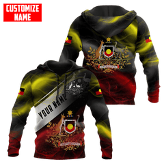 Aboriginal Flag smoke art coat of arm Custom name shirts