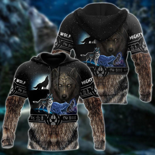 Premium Printed Viking Mighty Wolf Shirts MEI