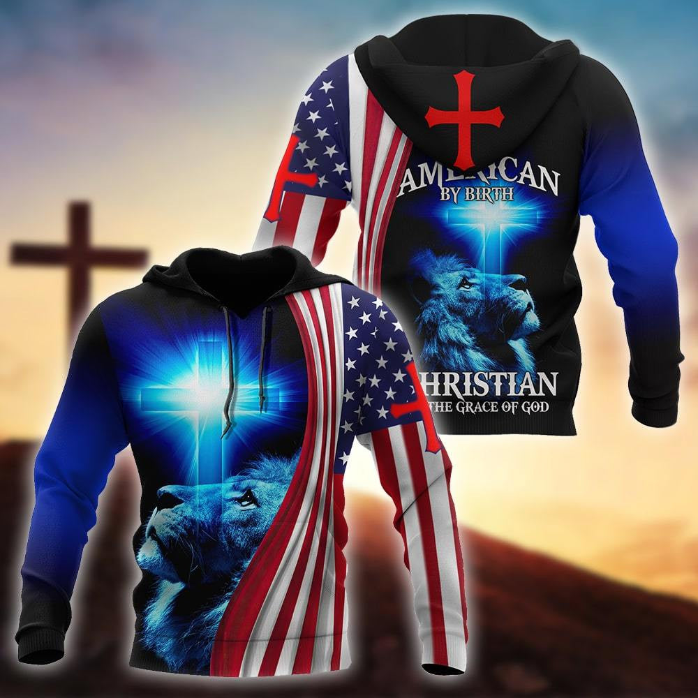 American By Birth Christian By The Grace Of God Shirts For Men and Women TA